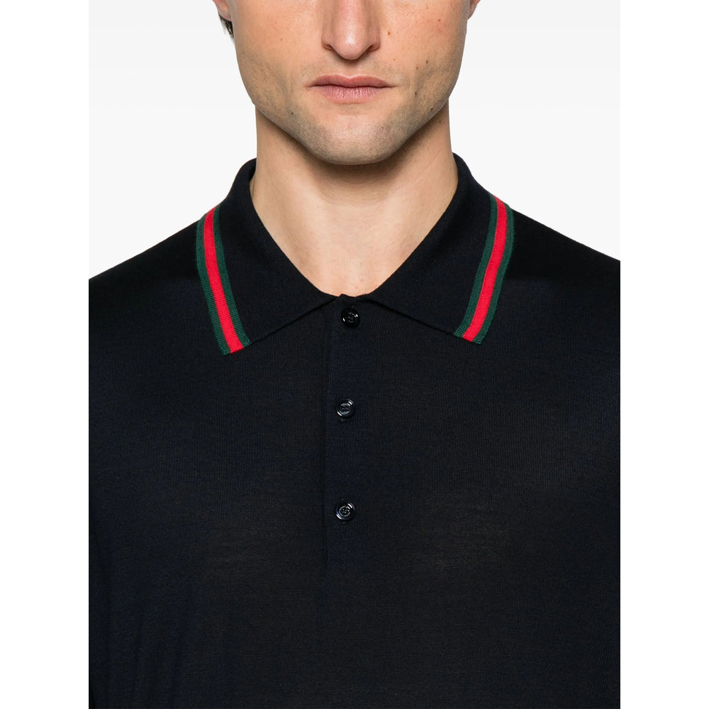 Gucci Blue Polo Shirts Men