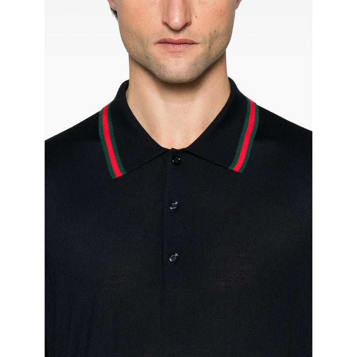 Gucci Blue Polo Shirts Men