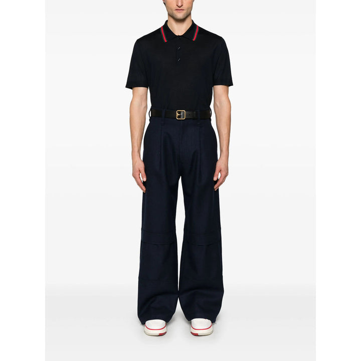 Gucci Blue Polo Shirts Men