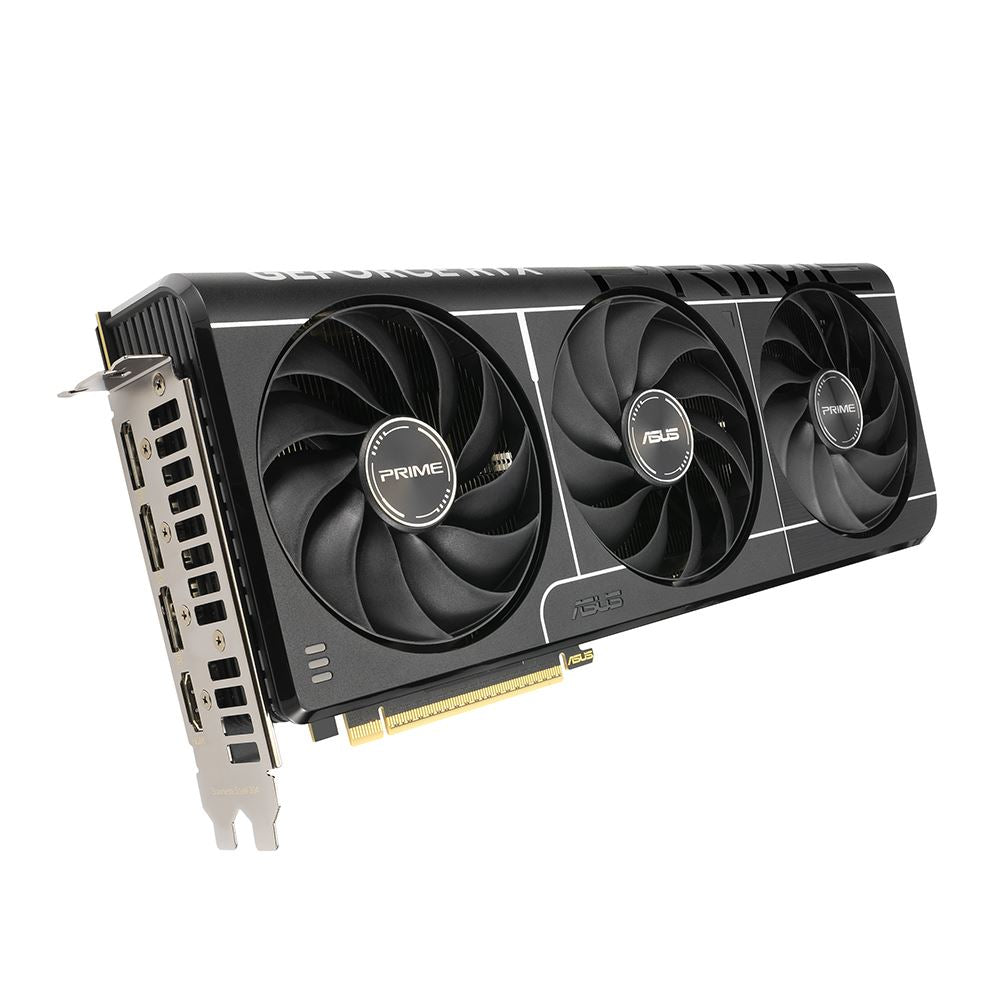 ASUS NVIDIA GeForce RTX 5080 Prime Overclocked Triple Fan 16GB GDDR7 PCIe 5.0 Graphics Card