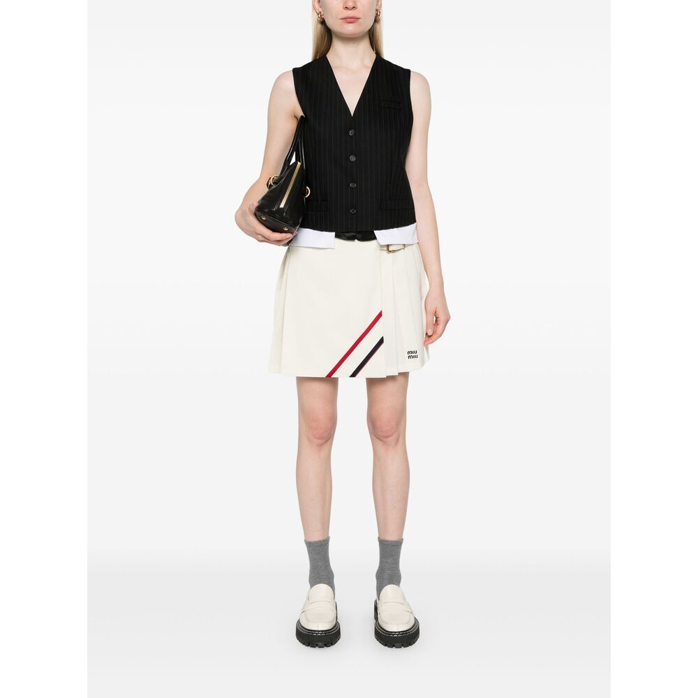 Miu Miu Neutrals Skirts - Pleated Skirts Women