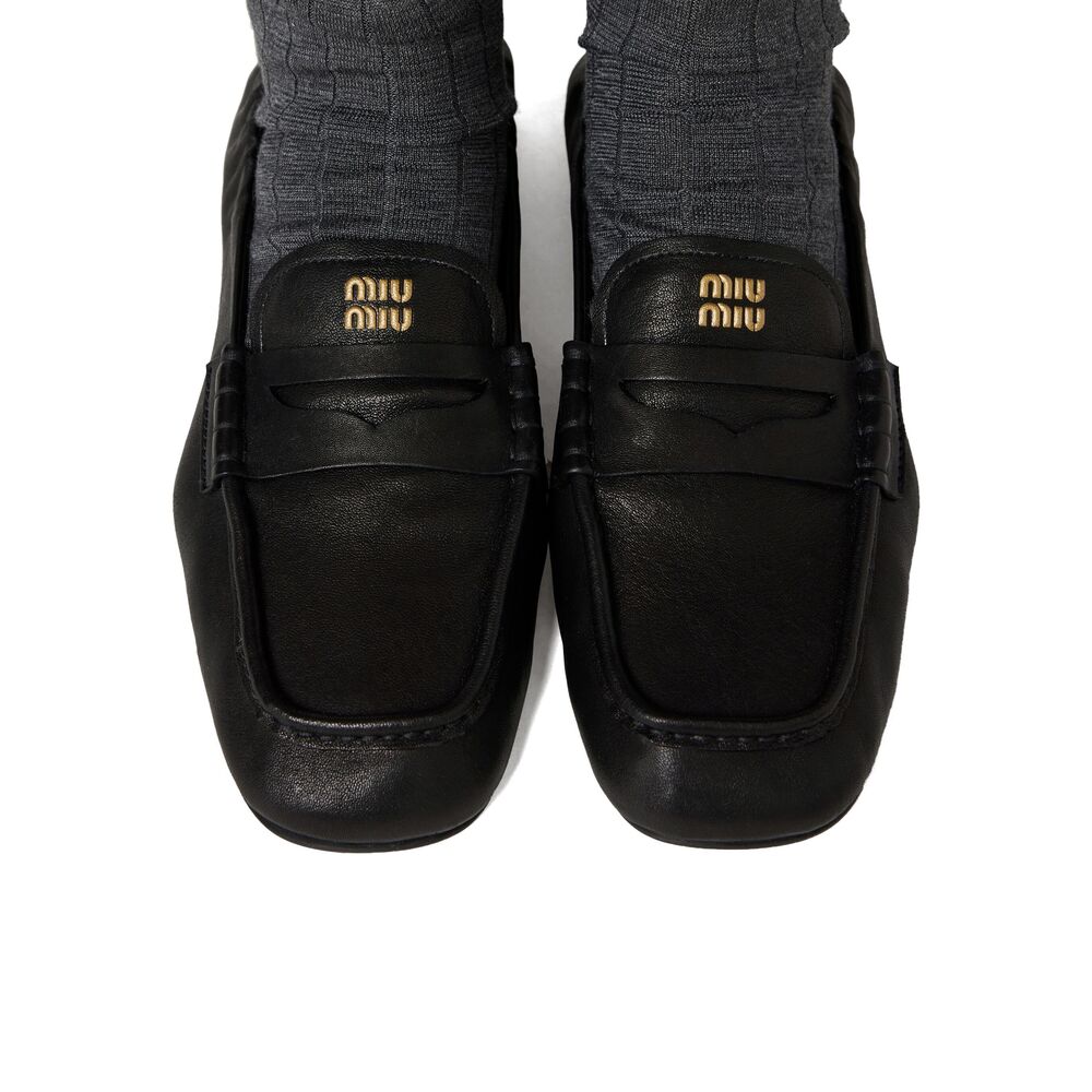 Miu Miu Black Loafers Women