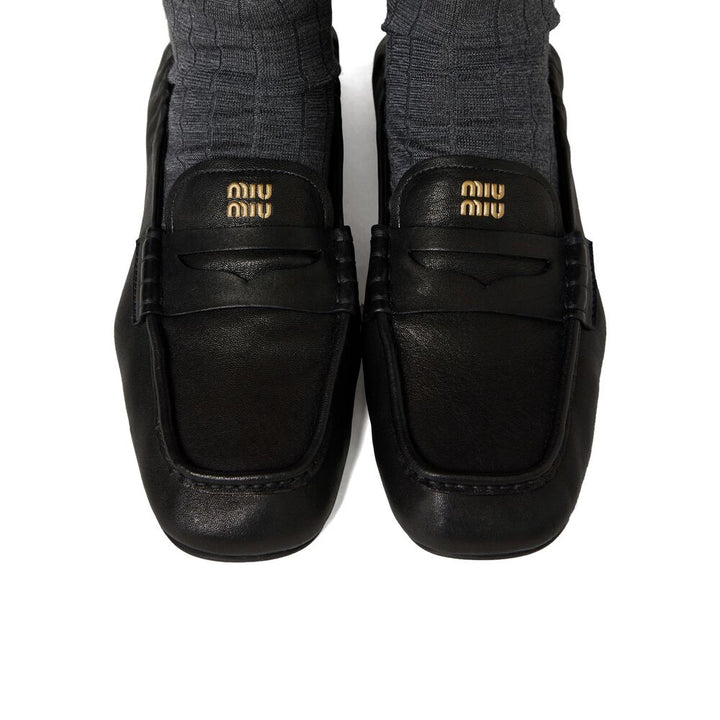 Miu Miu Black Loafers Women