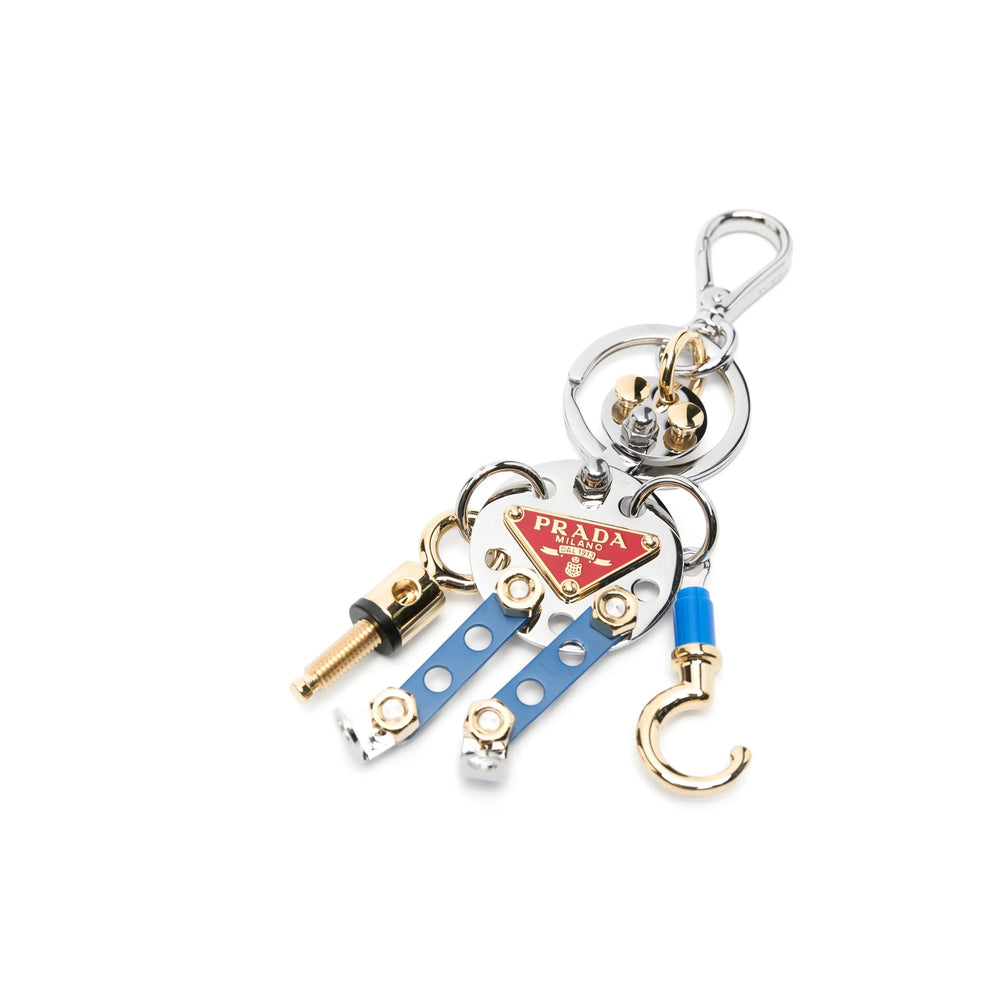 Prada Silver Keyrings & Chains Men