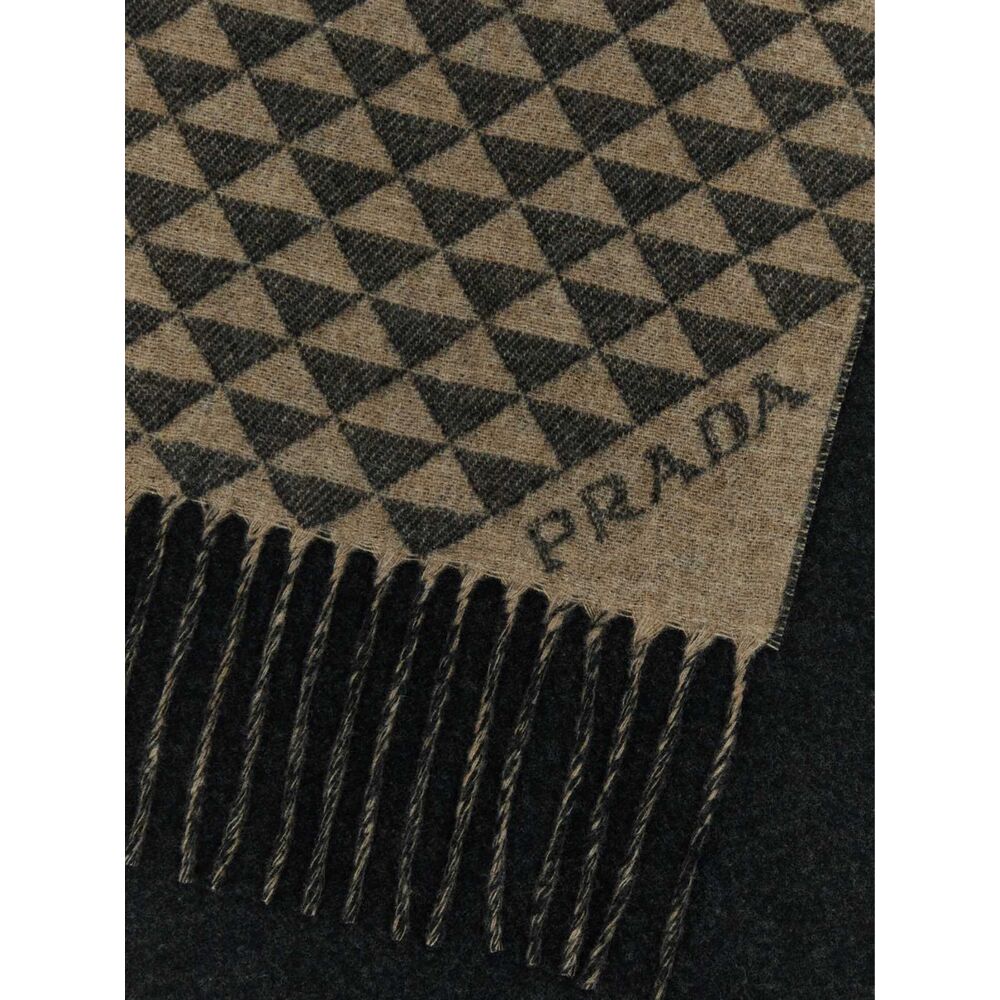 Prada Brown Scarves Men