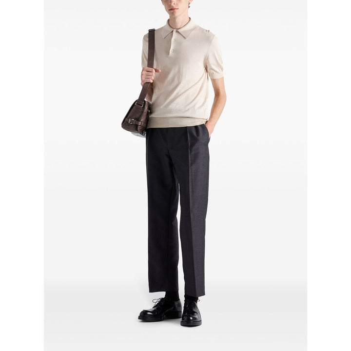 Prada Neutrals Polo Shirts Men