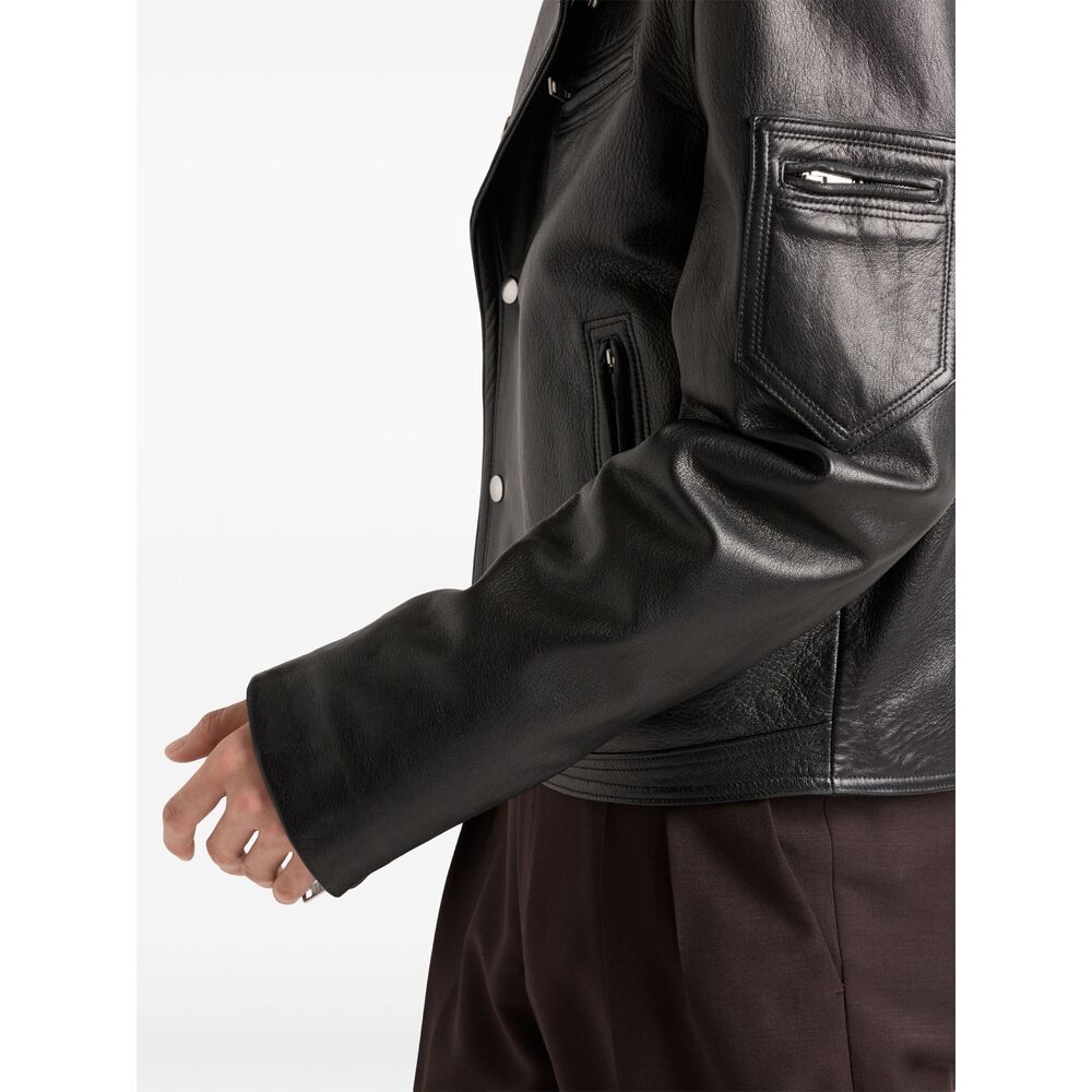 Prada Black Jackets - Leather Jackets Men