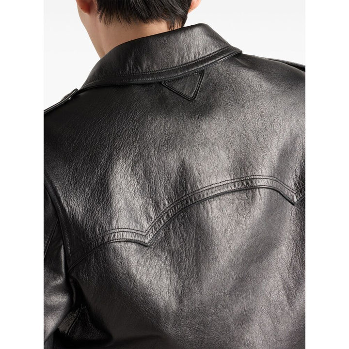 Prada Black Jackets - Leather Jackets Men