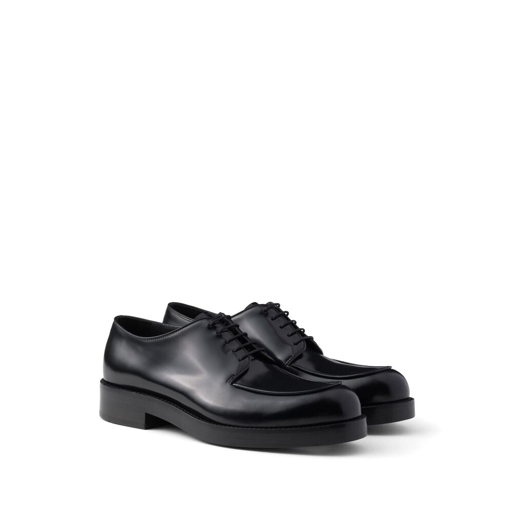Prada Black Derby Shoes Men