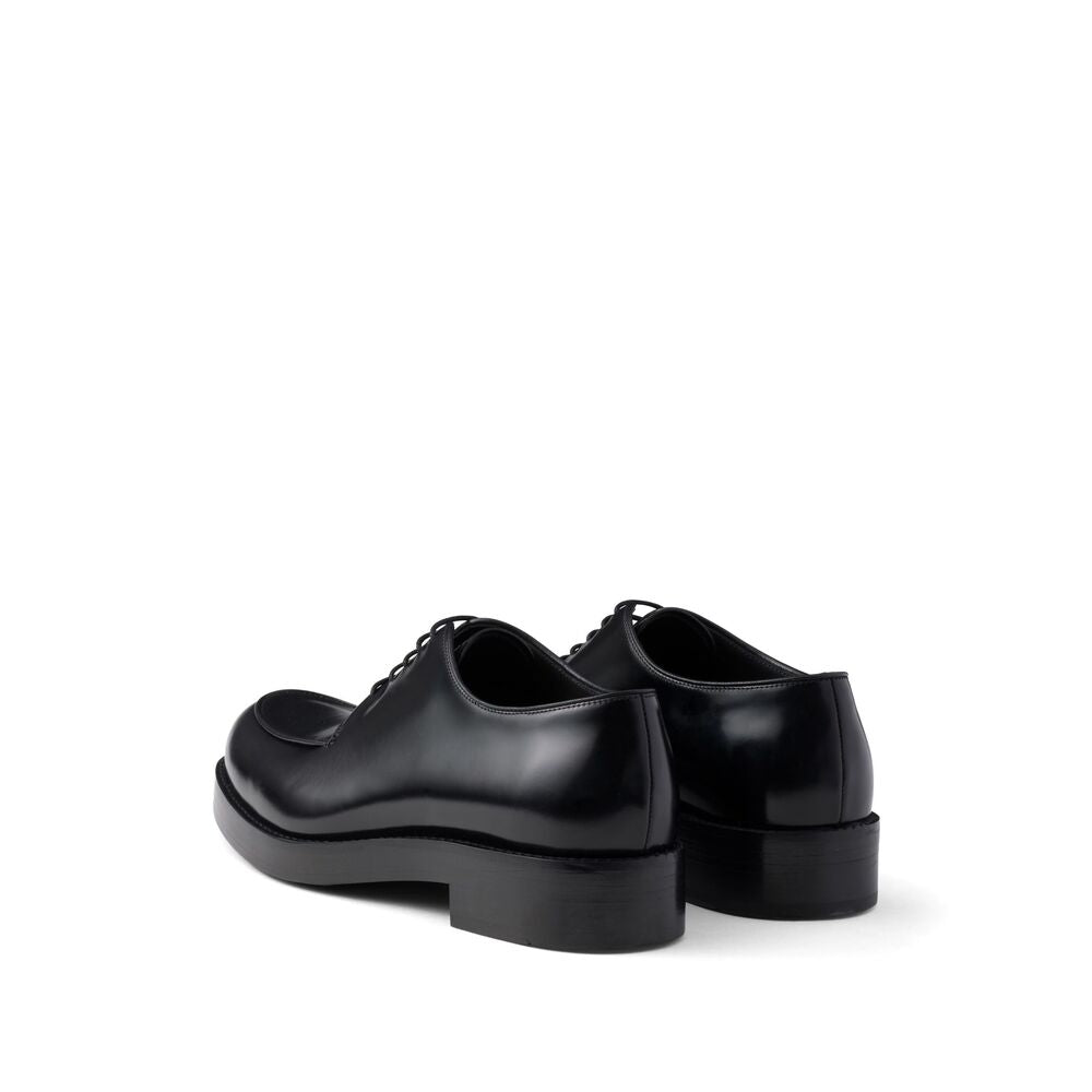 Prada Black Derby Shoes Men