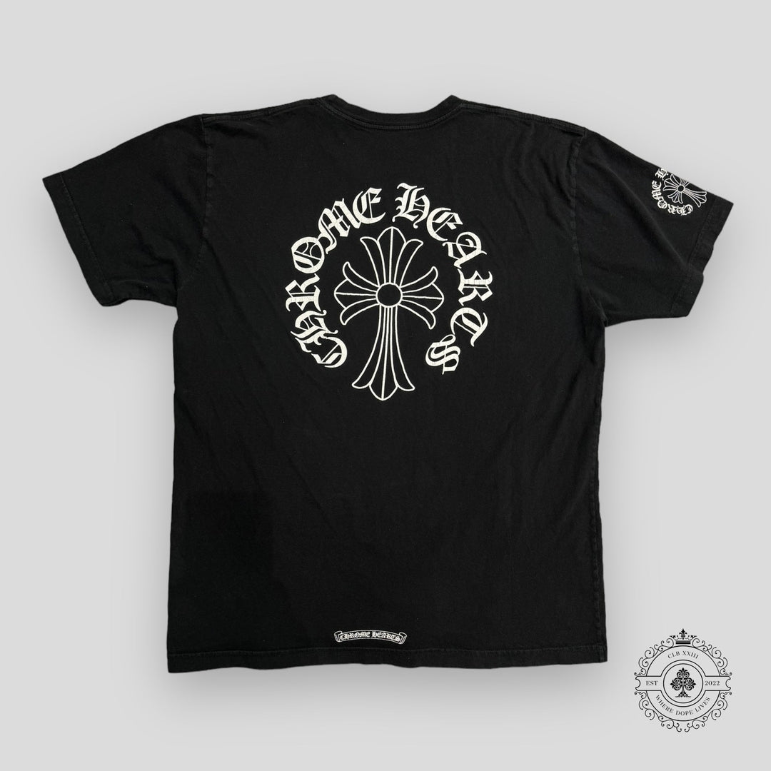 Chrome Hearts Neck Logo Pocket T-Shirt in Black