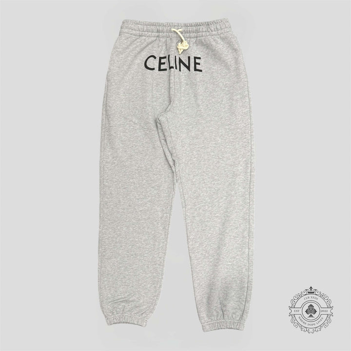 Celine Logo Sweatpants in Grey