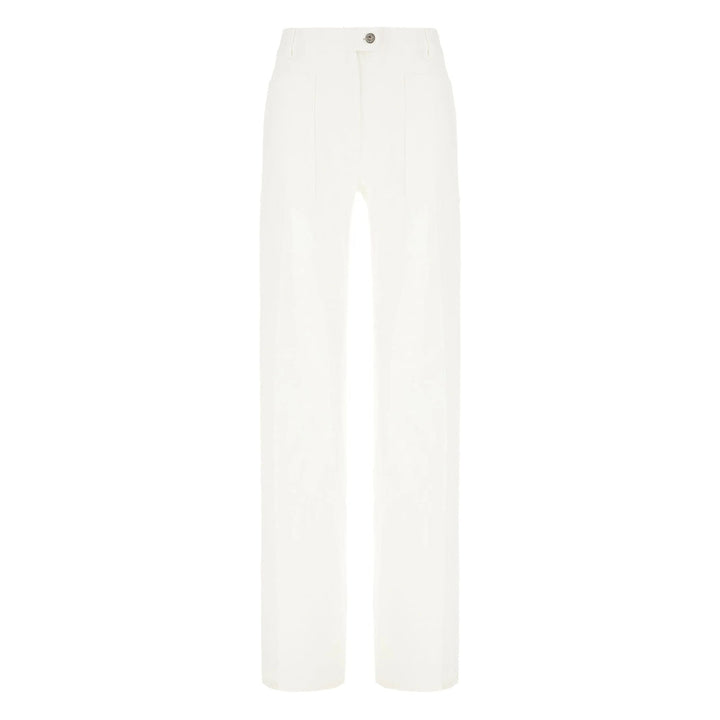 Ferragamo White Denim - Straight-Leg Jeans Women