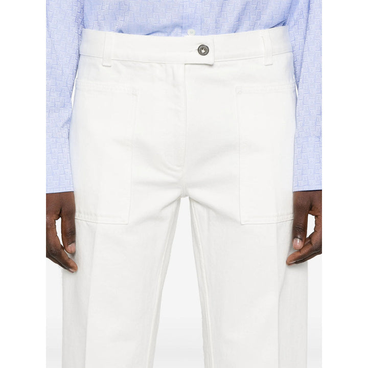 Ferragamo White Denim - Straight-Leg Jeans Women
