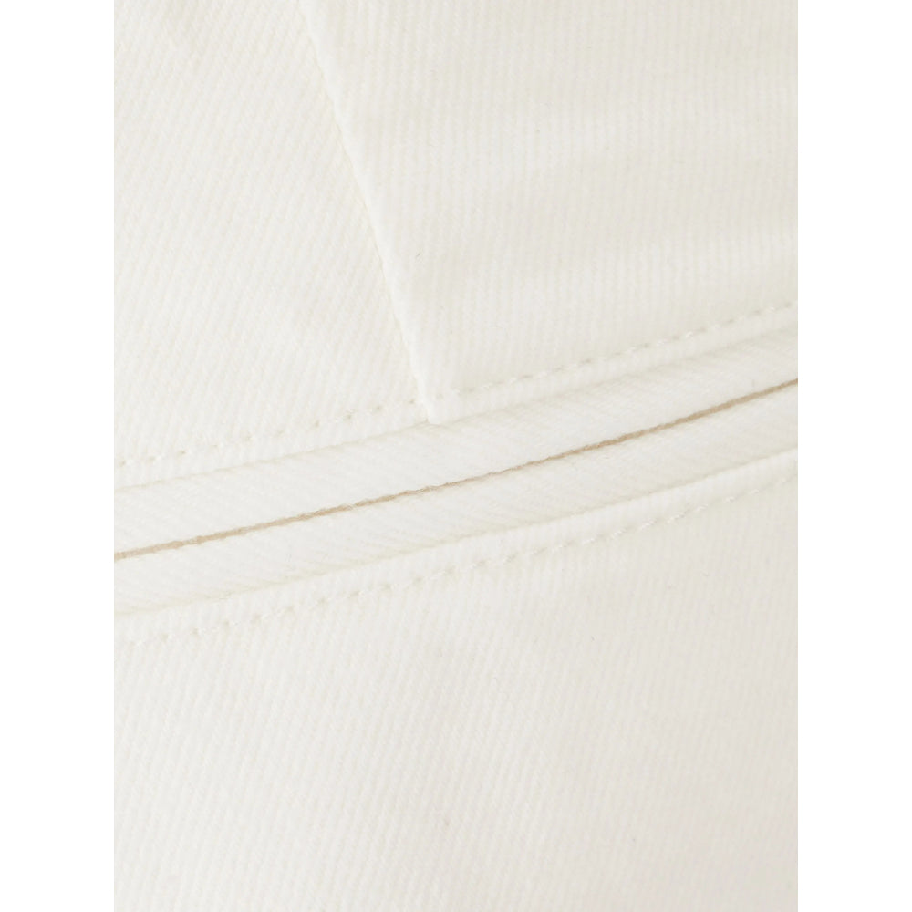 Ferragamo White Denim - Straight-Leg Jeans Women