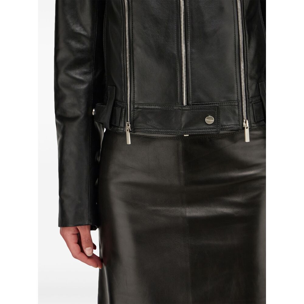 Ferragamo Black Jackets - Biker Jackets Women