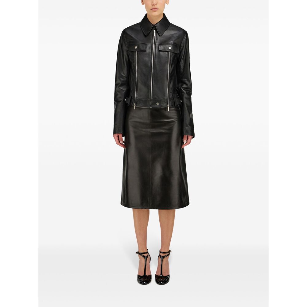 Ferragamo Black Jackets - Biker Jackets Women