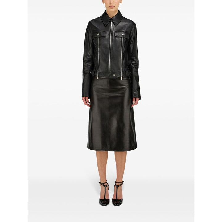 Ferragamo Black Jackets - Biker Jackets Women