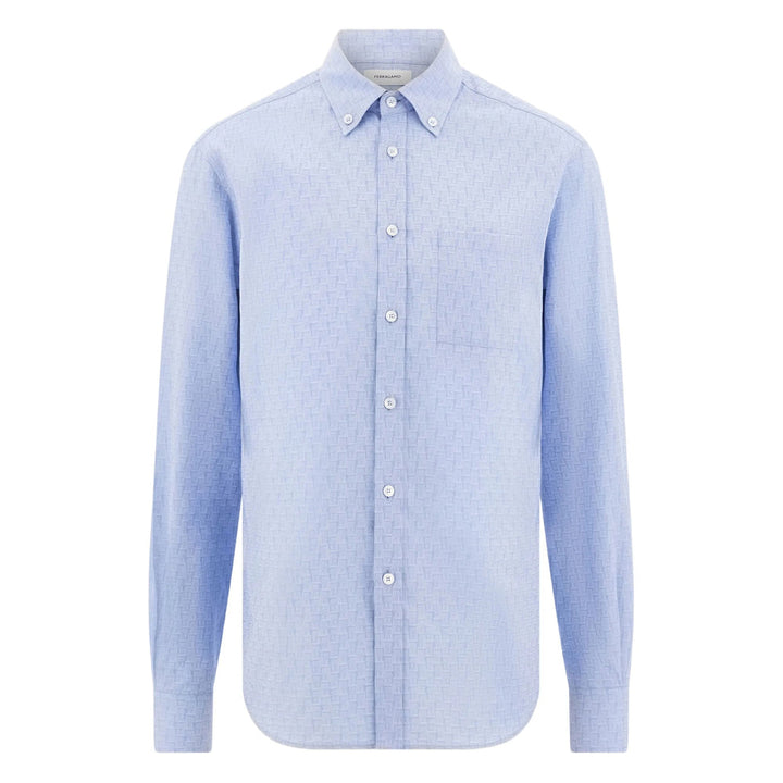 Ferragamo Blue Shirts Men