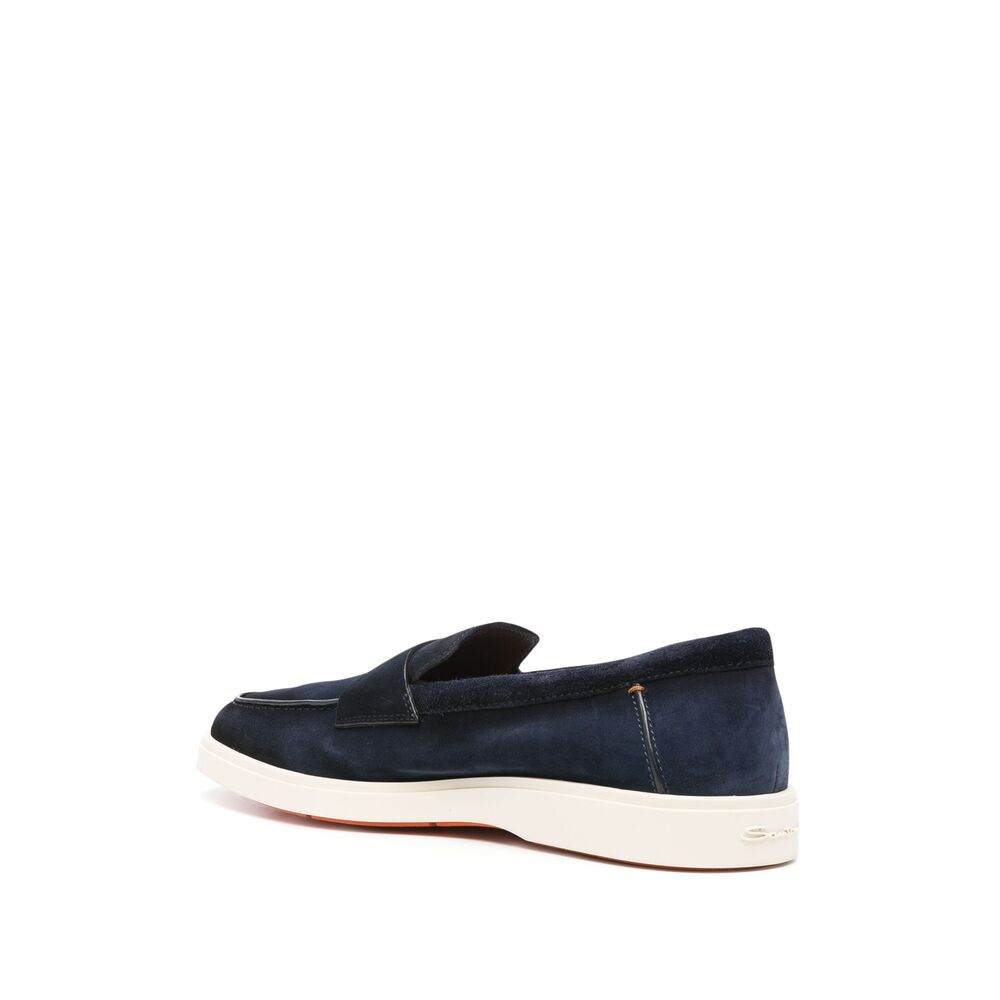 Santoni Blue Loafers Men