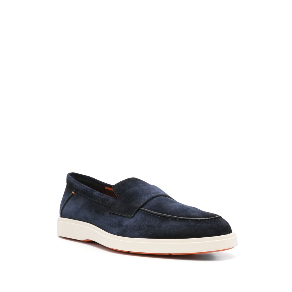 Santoni Blue Loafers Men