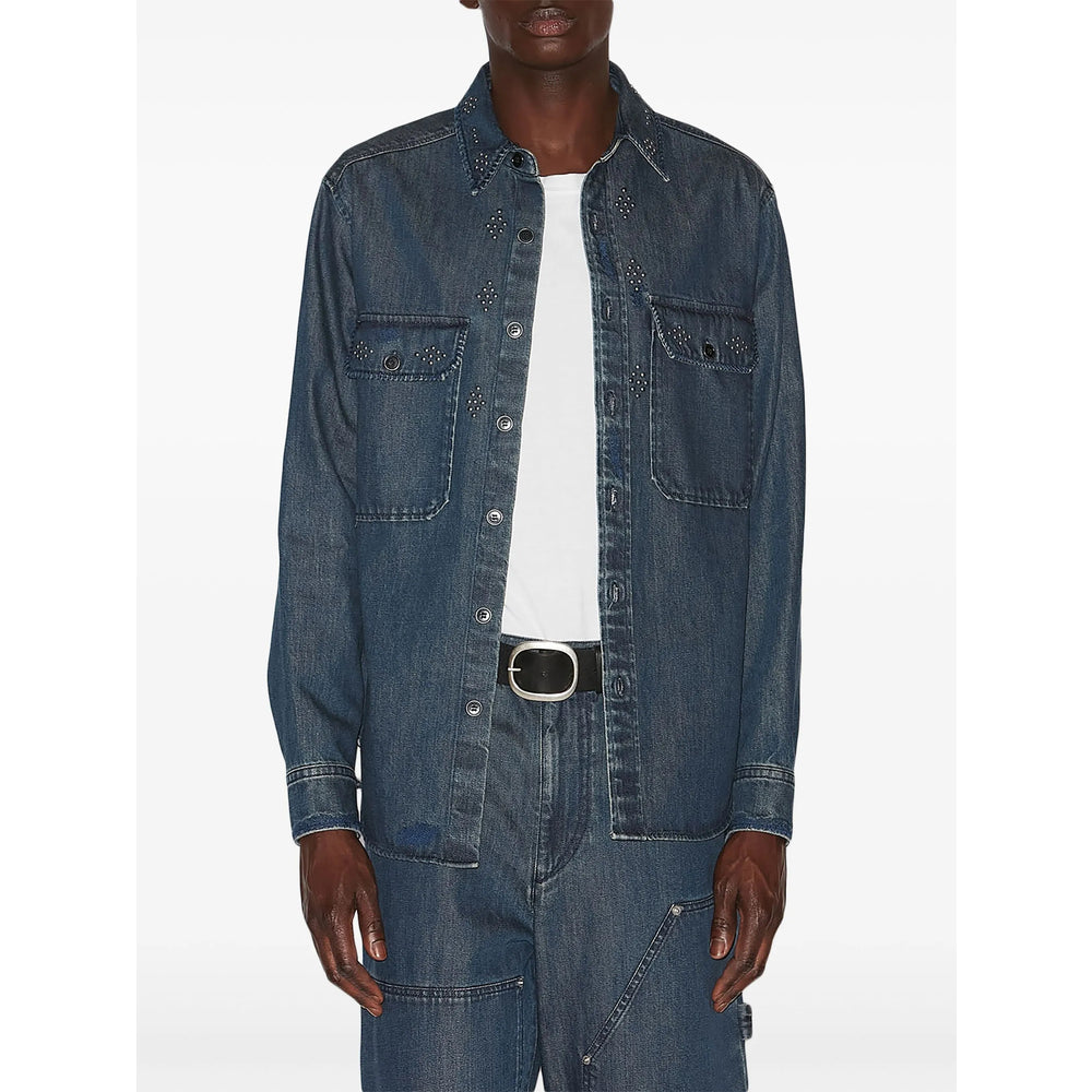 Isabel Marant Blue Shirts Men