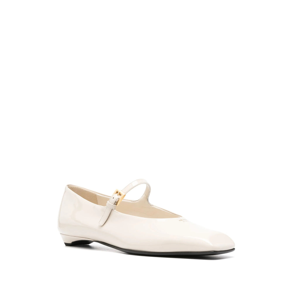 Prada Neutrals Ballet Flats Women