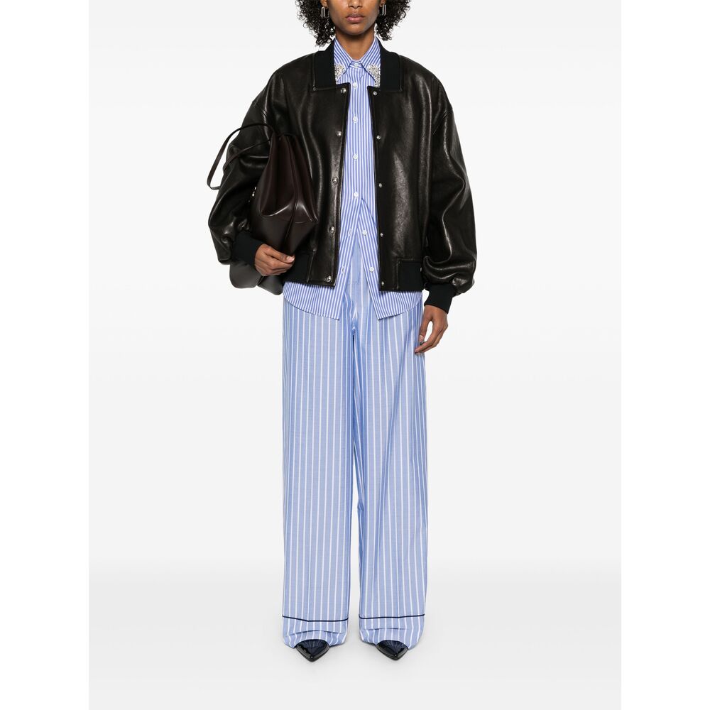 Prada Blue Trousers - Straight Trousers Women