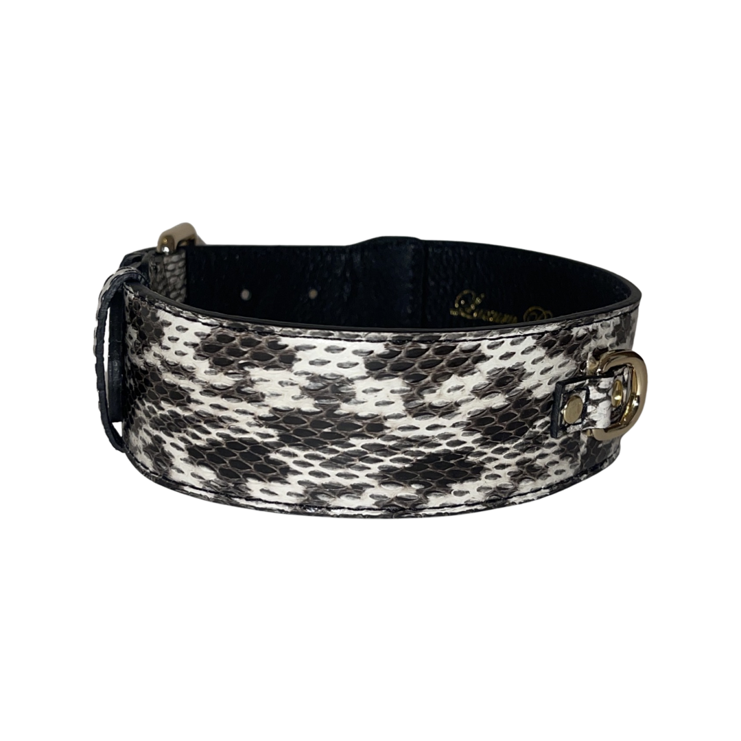 White &amp; Black Classic Snake Collar
