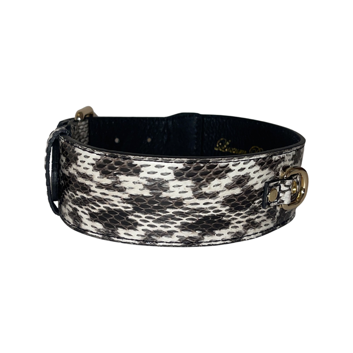 White &amp; Black Classic Snake Collar