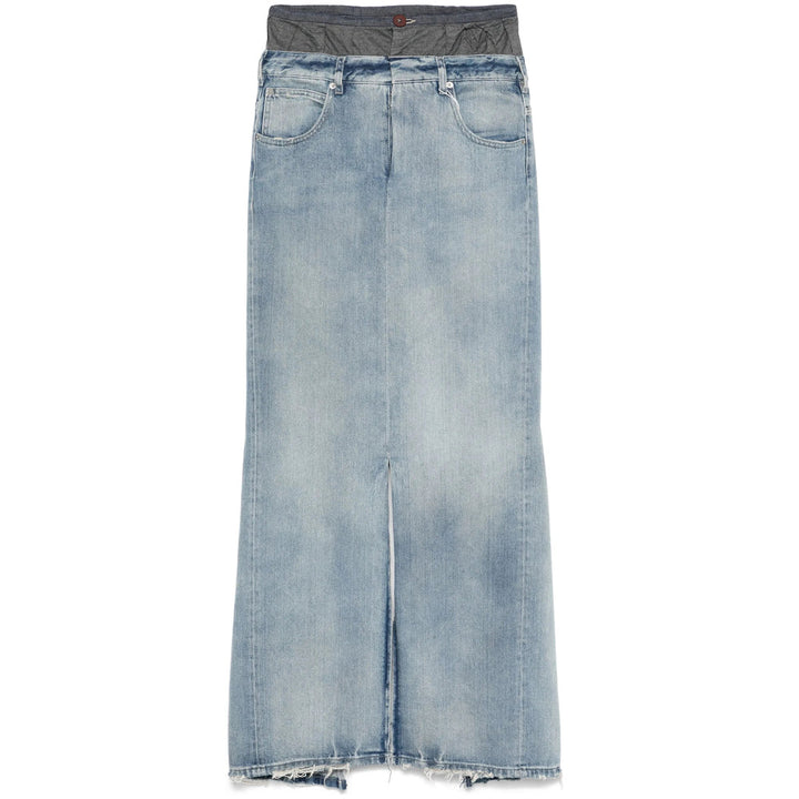 Maison Margiela Blue Skirts - Straight Skirts Women