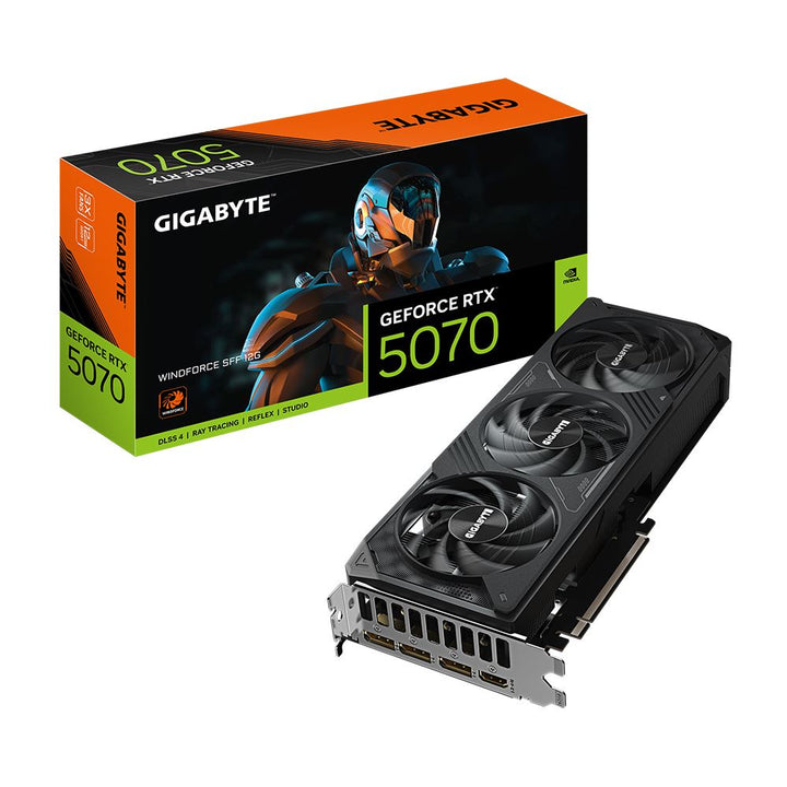Gigabyte NVIDIA GeForce RTX 5070 WINDFORCE SFF Triple Fan 12GB GDDR7 PCIe 5.0 Graphics Card