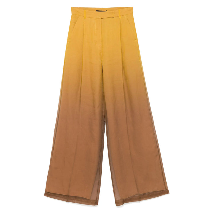 Max Mara Pianoforte Yellow Trousers - Palazzo Pants Women