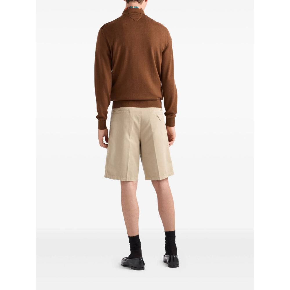 Prada Neutrals Shorts - Bermuda Shorts Men