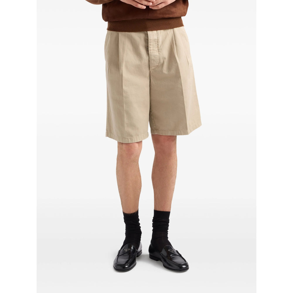 Prada Neutrals Shorts - Bermuda Shorts Men