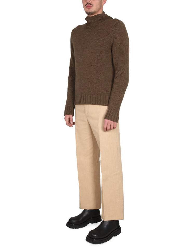 Bottega Veneta Men Textured Jersey With Hood