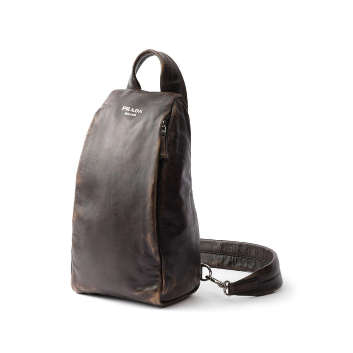 Prada Brown Backpacks Men