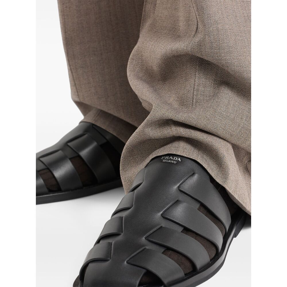 Prada Black Flip-Flops & Slides Men