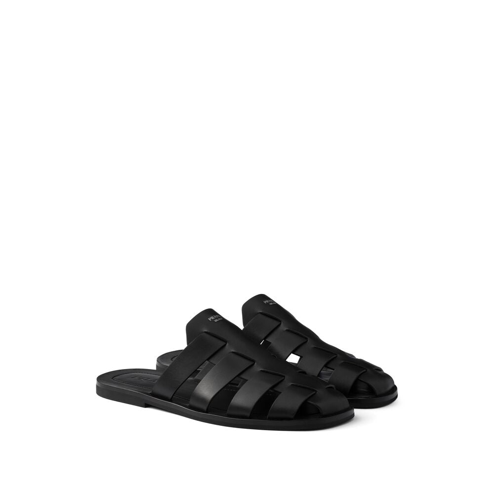 Prada Black Flip-Flops & Slides Men