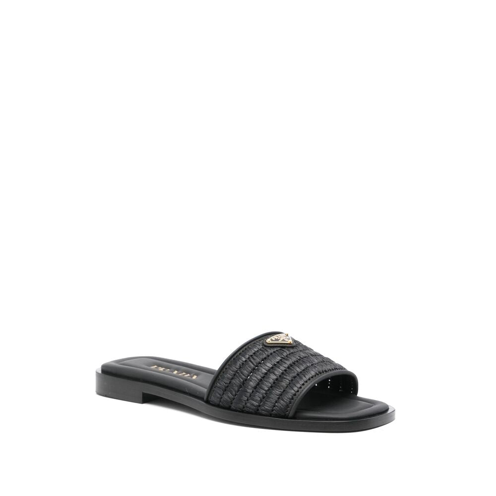 Prada Black Flip-Flops & Slides Women