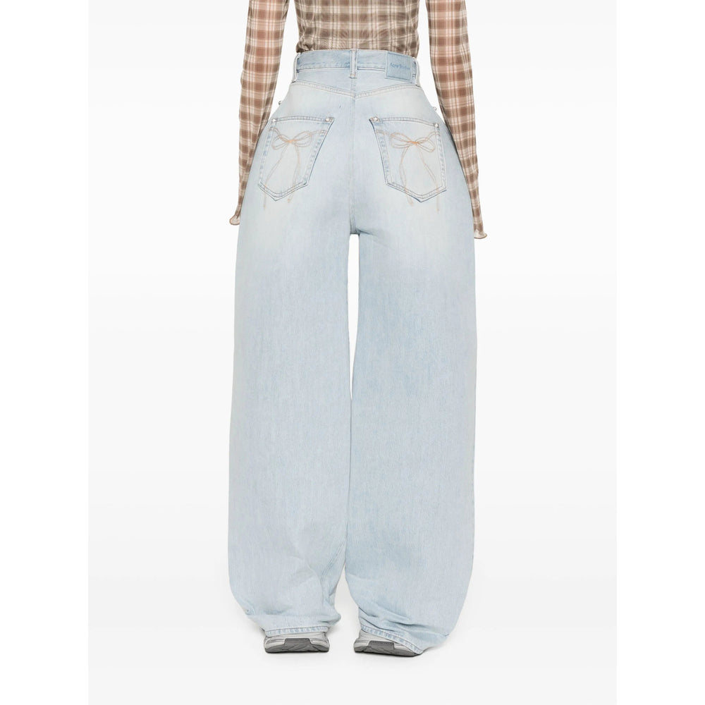 Acne Studios Blue Denim - Straight-Leg Jeans Women