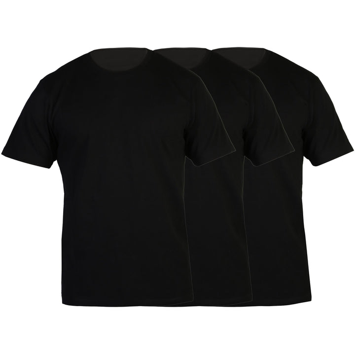 Off-White men's black tri-pack T-shirts with rear logo