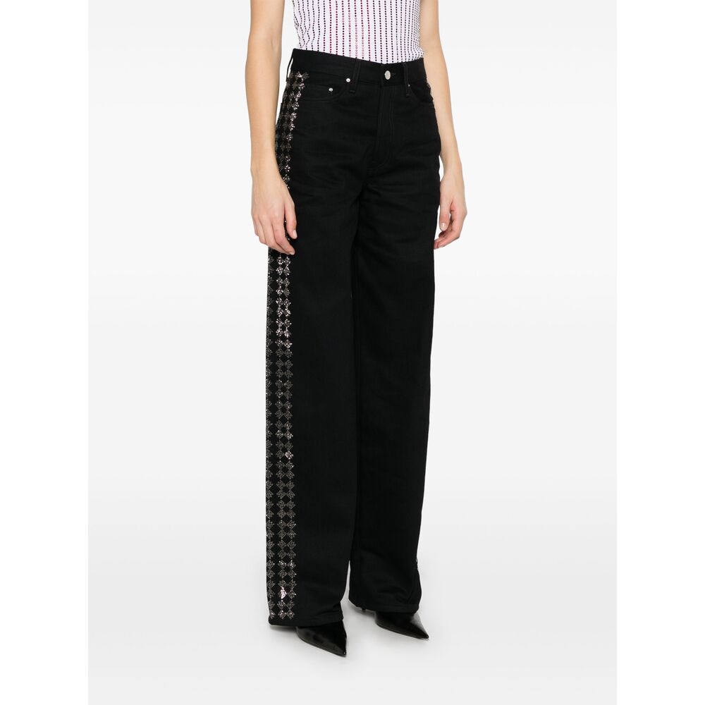 Amiri Black Denim - Straight-Leg Jeans Women