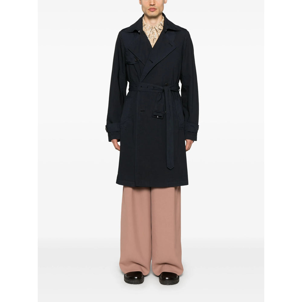 Dries Van Noten Blue Coats - Trench Coats Men