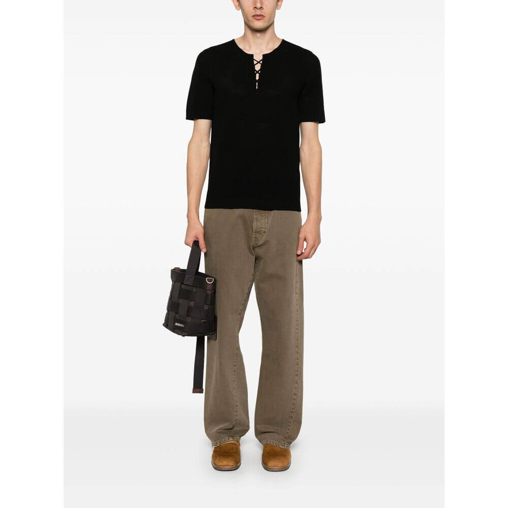 Dries Van Noten Black T-Shirts & Vests - T-Shirts Men