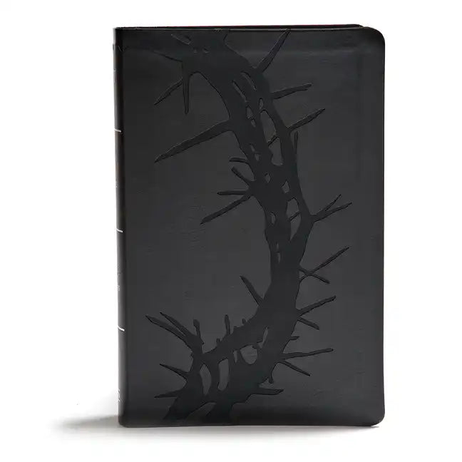 KJV Giant Print Reference Bible, Charcoal Leathertouch - Imitation Leather