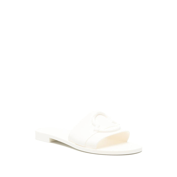 Moncler White Flip-Flops & Slides Women