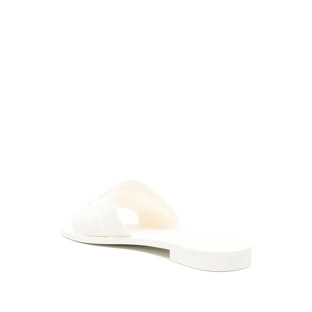 Moncler White Flip-Flops & Slides Women