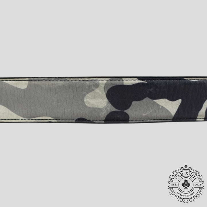 Chrome Hearts Snow Camo Belt Strap