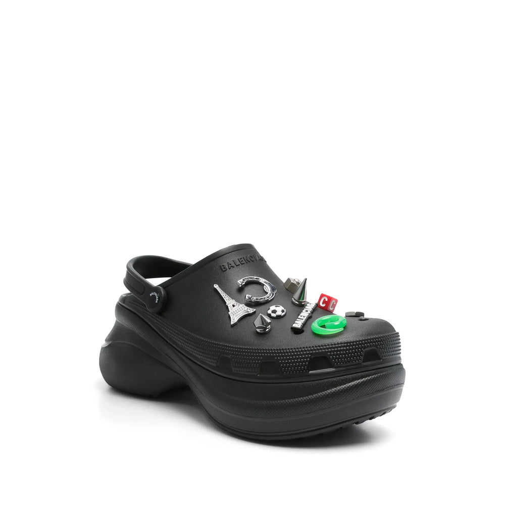 Balenciaga Black Slippers Men